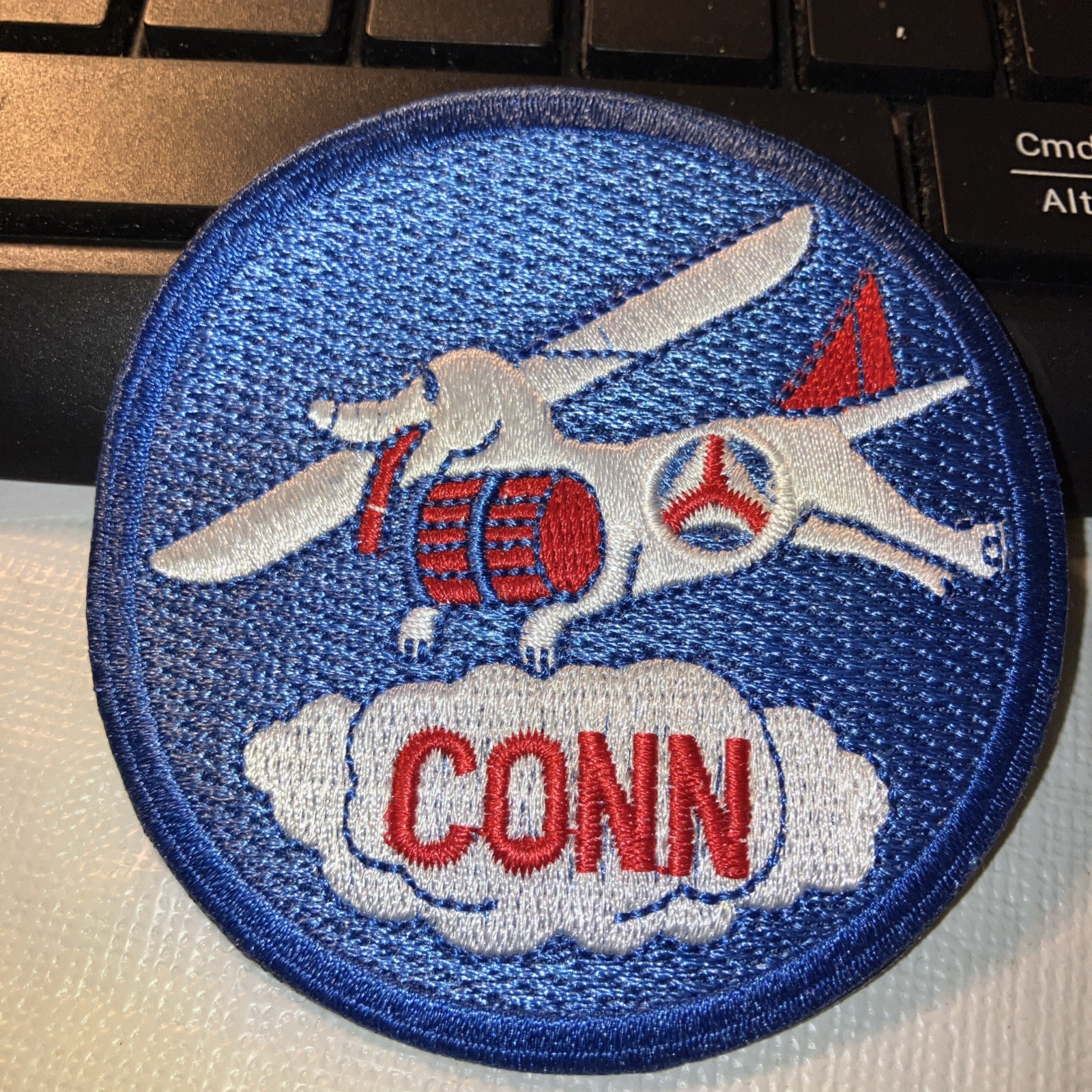 CONNECTICUT CIVIL AIR PATROL PATCH CUT EDGE ct dog beagle