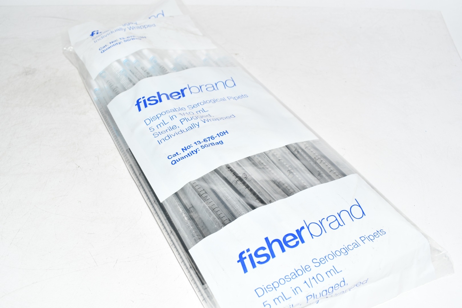 NEW Fisher Scientific 13-676-10H Sterile Polystyrene Disposable Serological Pipe