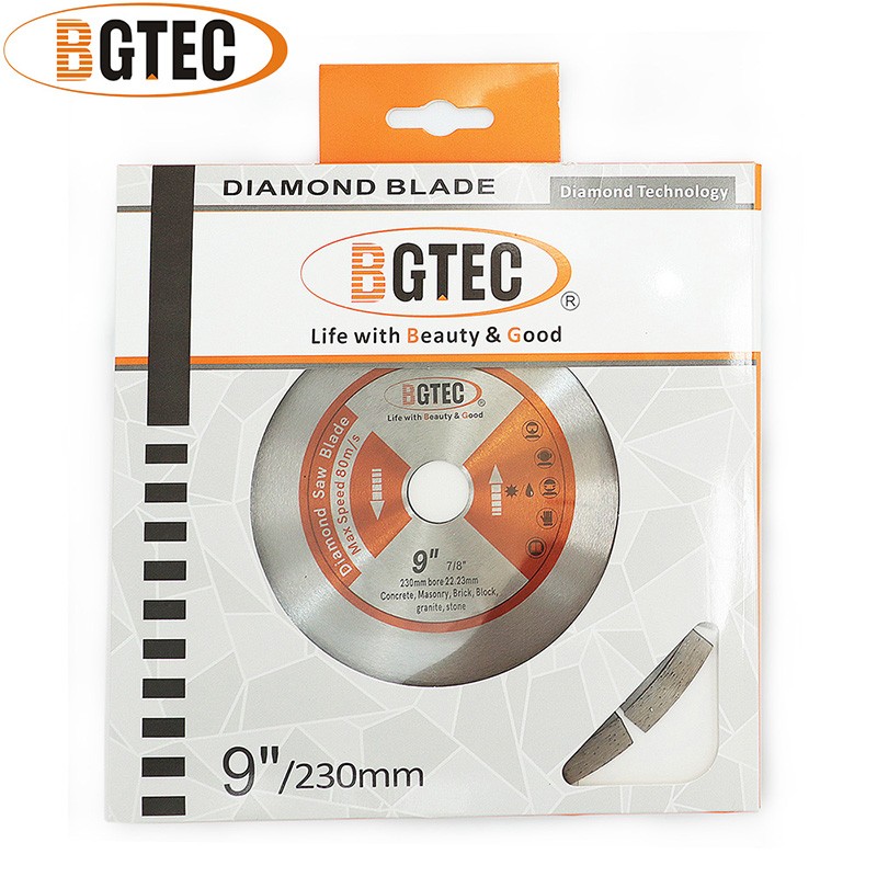 Diamond Blade Segment Cutting Disc for Concrete Marble Granite Cutter 2pcs 9''