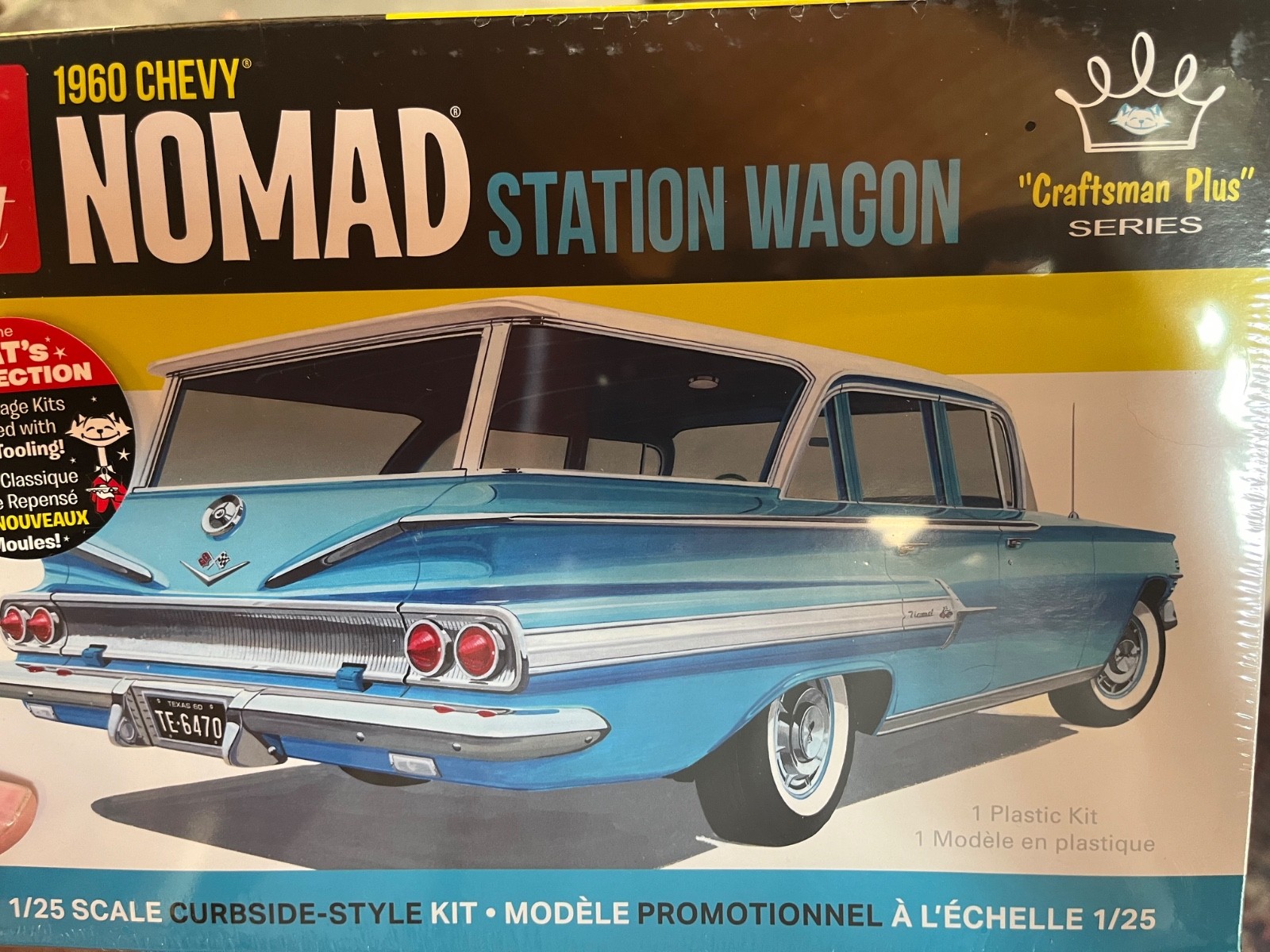 AMT 1 1402 1960 Chevy Nomad Station Wagon 2n1 KIT 1/25 McM FS