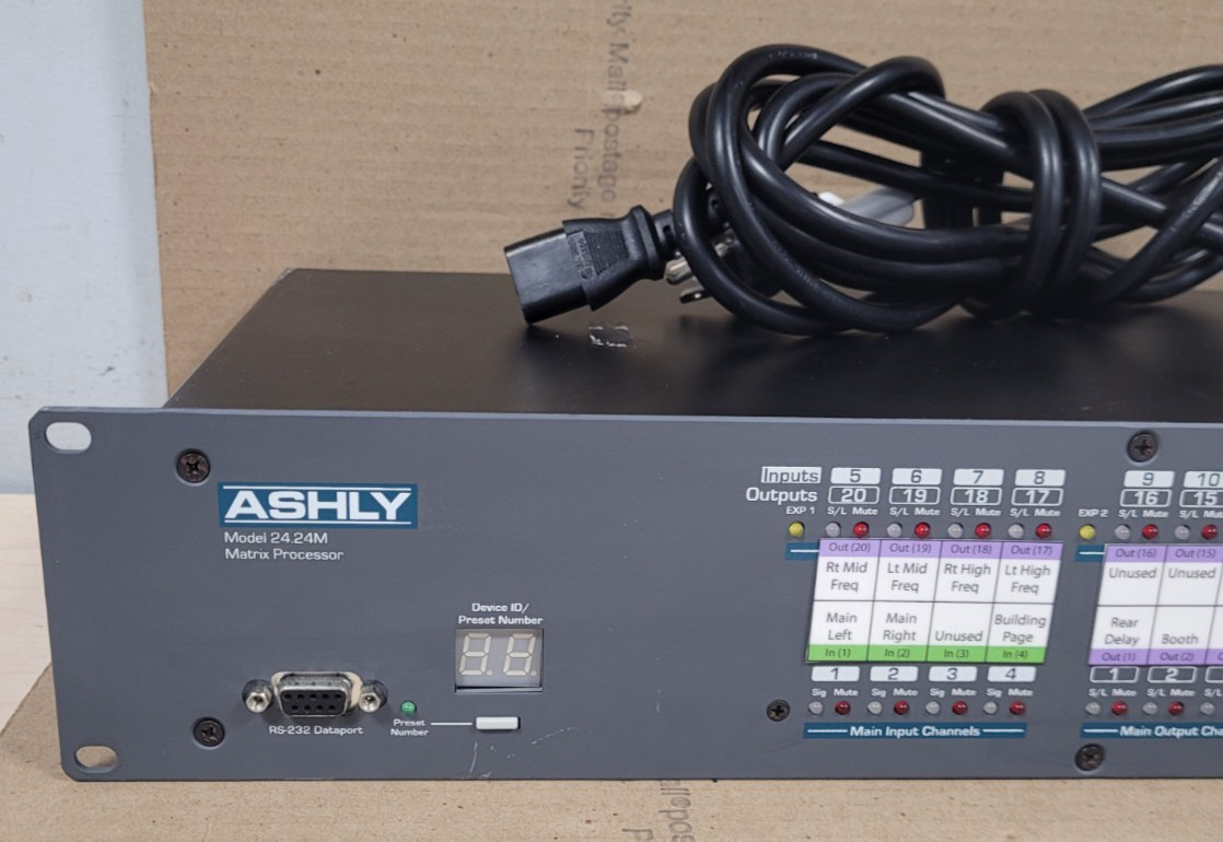Protea 24.24M Audio Matrix Processor 4-Input 4-Output (TESTED)