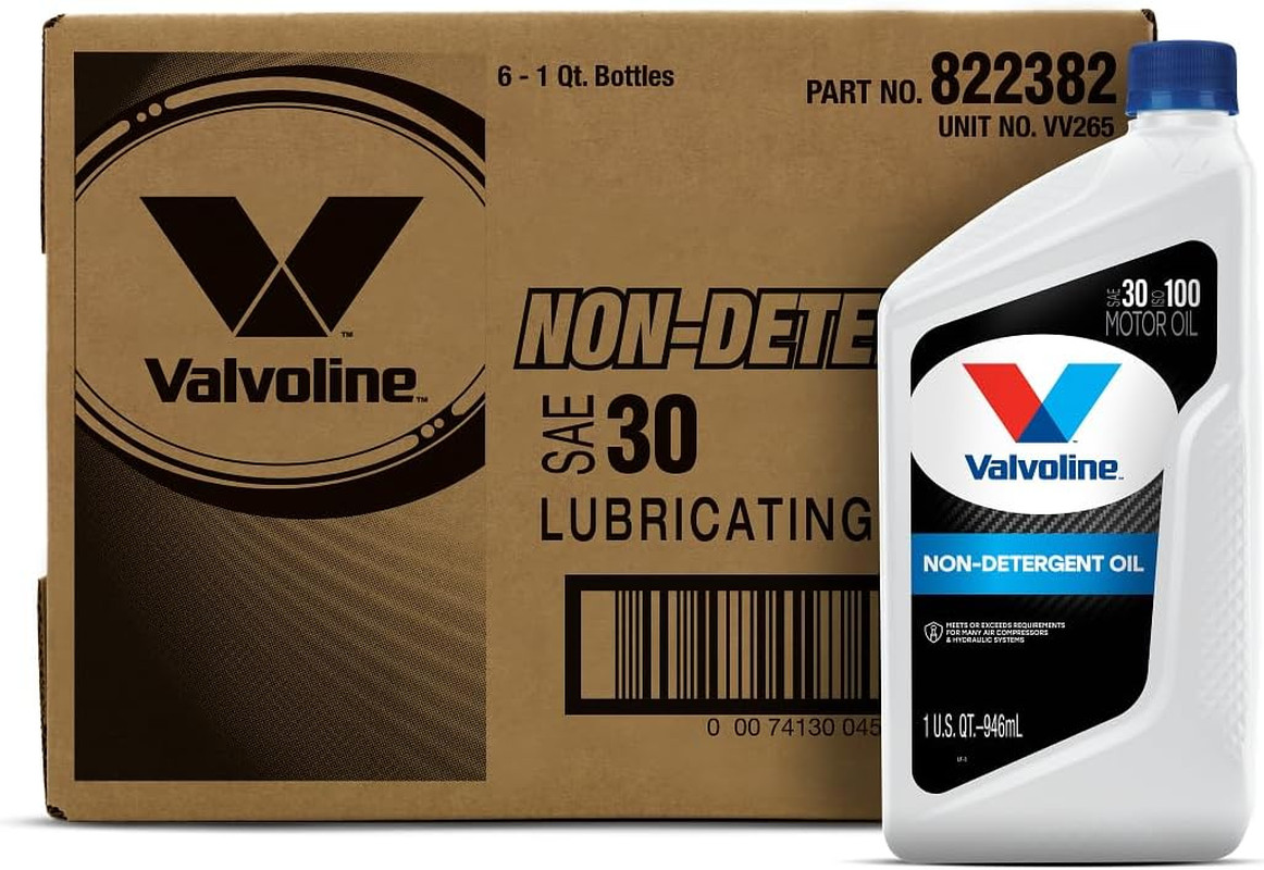 Valvoline Daily Protection Non-Detergent 30 Oil 1 QT, Case of 6