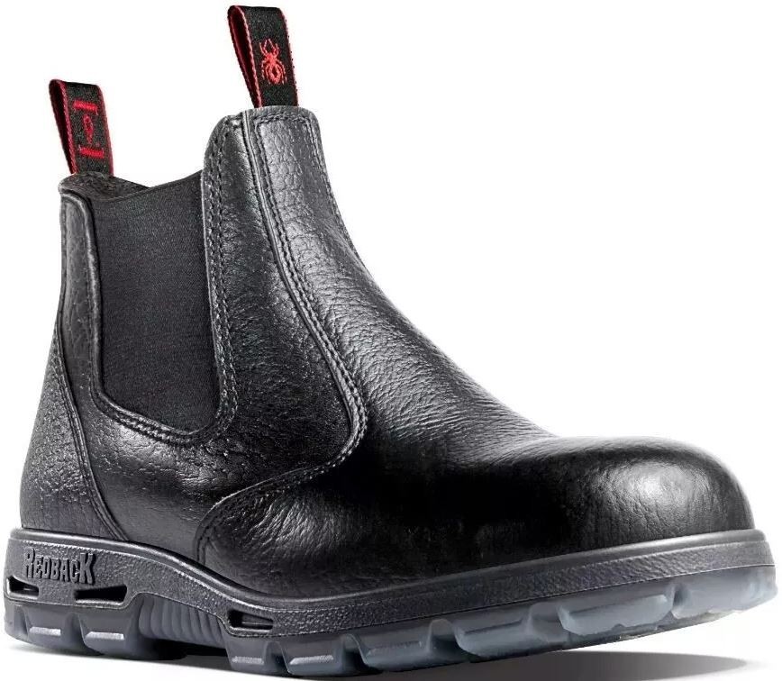Redback Bobcat USBBL Elastic Sided Steel Toe Safety Work Boots Leather