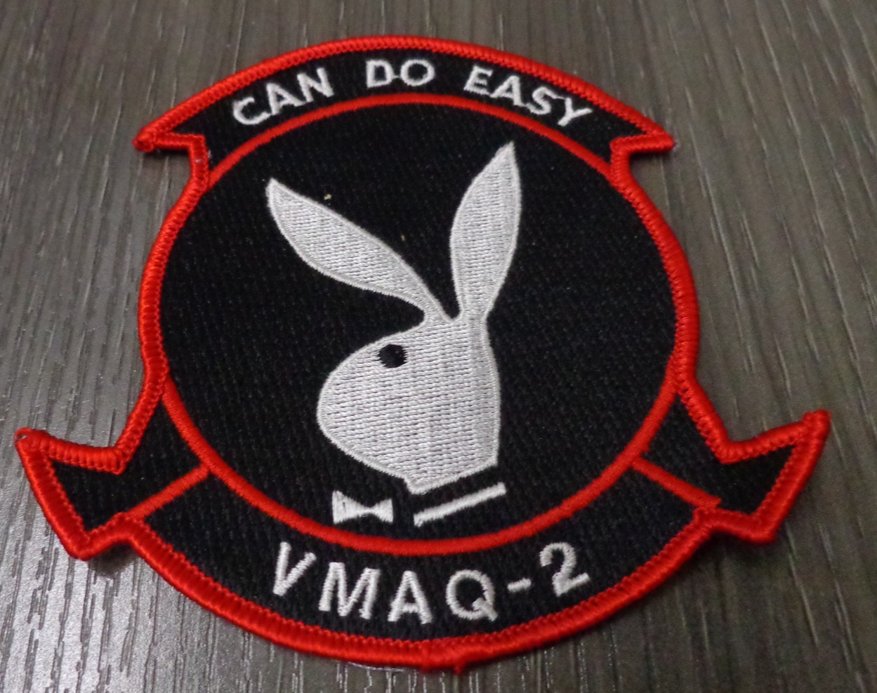 4.25" USMC MARINE CORPS VMAQ-2 CAN DO EASY BUNNY JACKET PATCH COLOR NEW