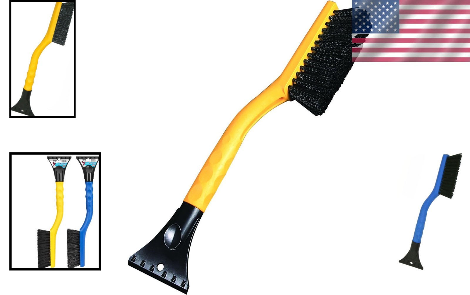 Mallory 16" SnoWEEvel Snow Brush with Molded Handle - Your Winter Essential Tool