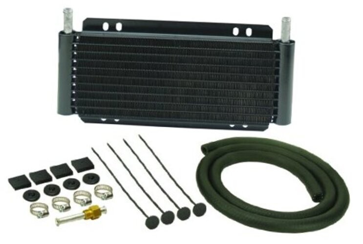 13501 Series 8000 Plate and Fin Transmission Oil Cooler , Black