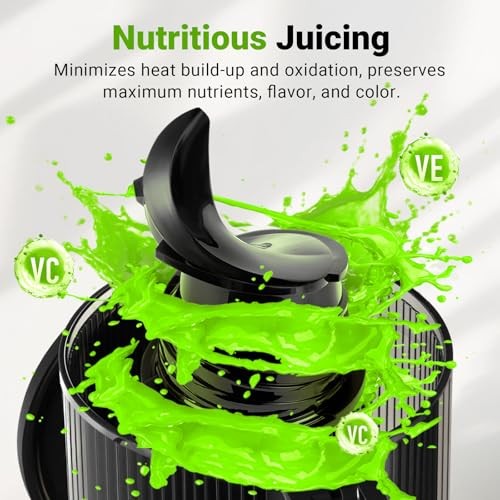 Juicer Machine, Cold Press Juicer with 5.1'' Extra Large Feed Chute for Whole