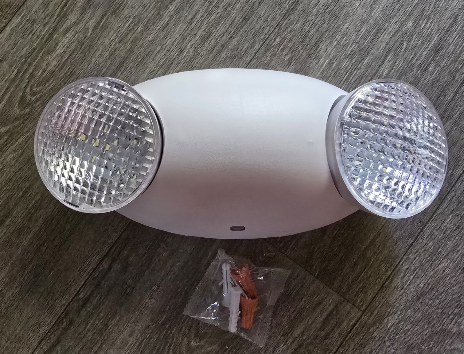 2 (Two) EMERGENCY EXIT Bug Eye Lights Standard LED - Hard Wire & Battery Backup