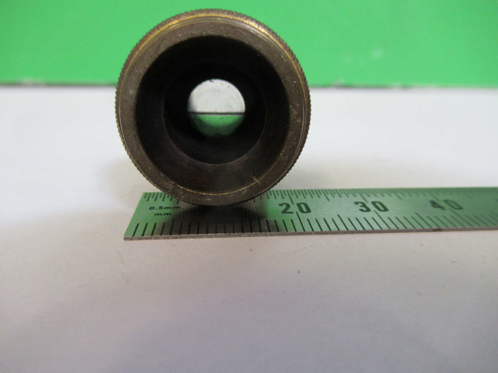 ANTIQUE BRASS ERNST LEITZ "3" OBJECTIVE MICROSCOPE AS PICTURED #H3-A-28