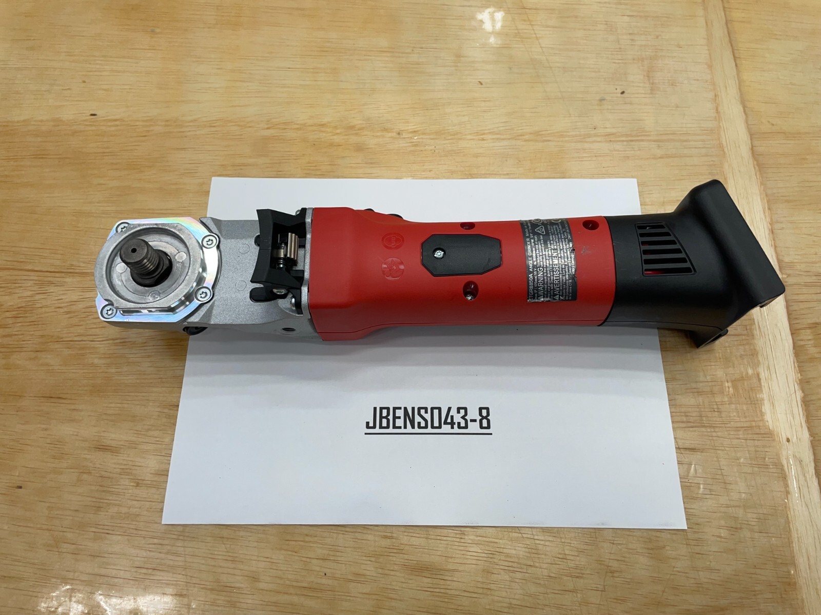 Snap-on Tools NEW RED 18v Cordless Angle Grinder / Cut-Off Tool CTGR8850ADB