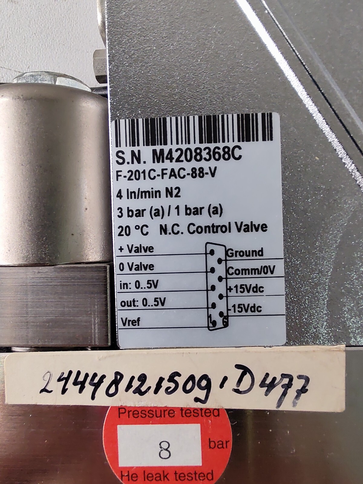 Bronkhorst F-201C-FAC-88-V Mass Flow Controller