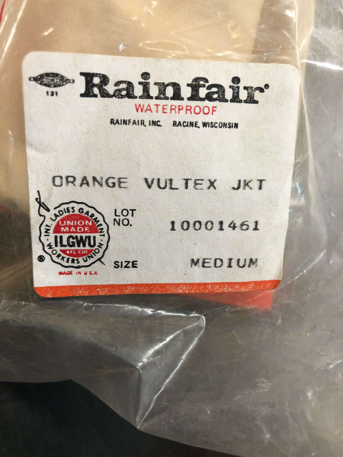 Vintage RAINFAIR Vultex Jacket - Orange - Medium - Waterproof - Great Condition!