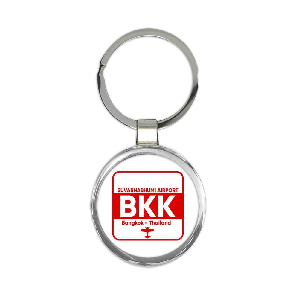 Thailand Suvarnabhumi Airport Bangkok BKK : Keychain Gift Travel Airline Airport