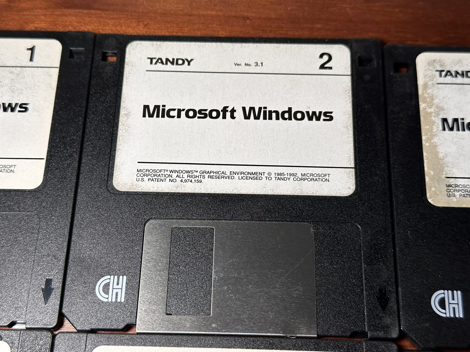 Vintage 1992 Microsoft Windows Version 3.1 For Tandy 3.5” Floppy Disk Set Of 6