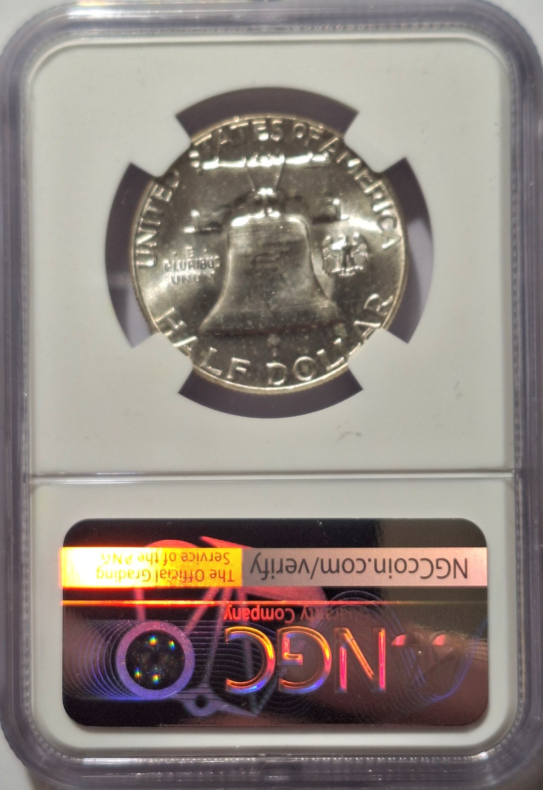 1959 Type 2 Reverse Franklin Half Dollar NGC MS 63
