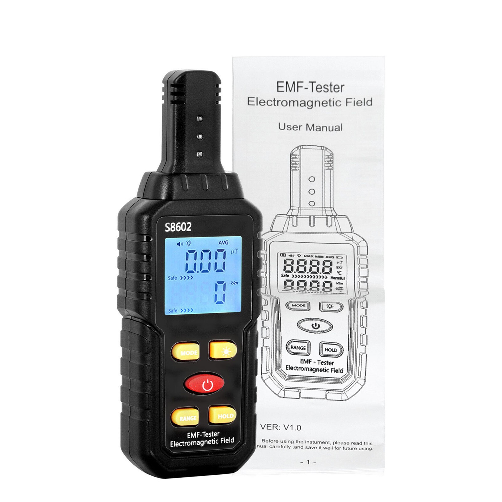 Electric Radiation Detector Electromagnetic Digital LCD EMF Meter