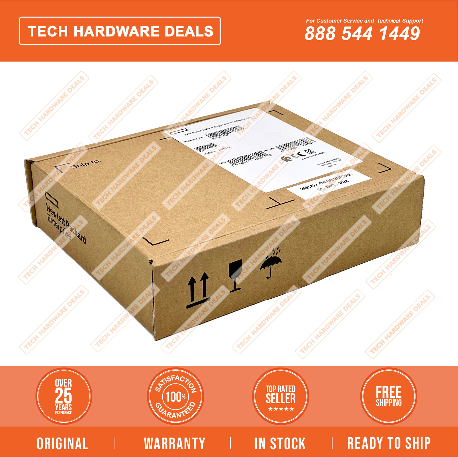 P02377-B21 3 Year HPE Warranty RETAIL BOX HPE Smart Storage Hybrid Capacitor wit