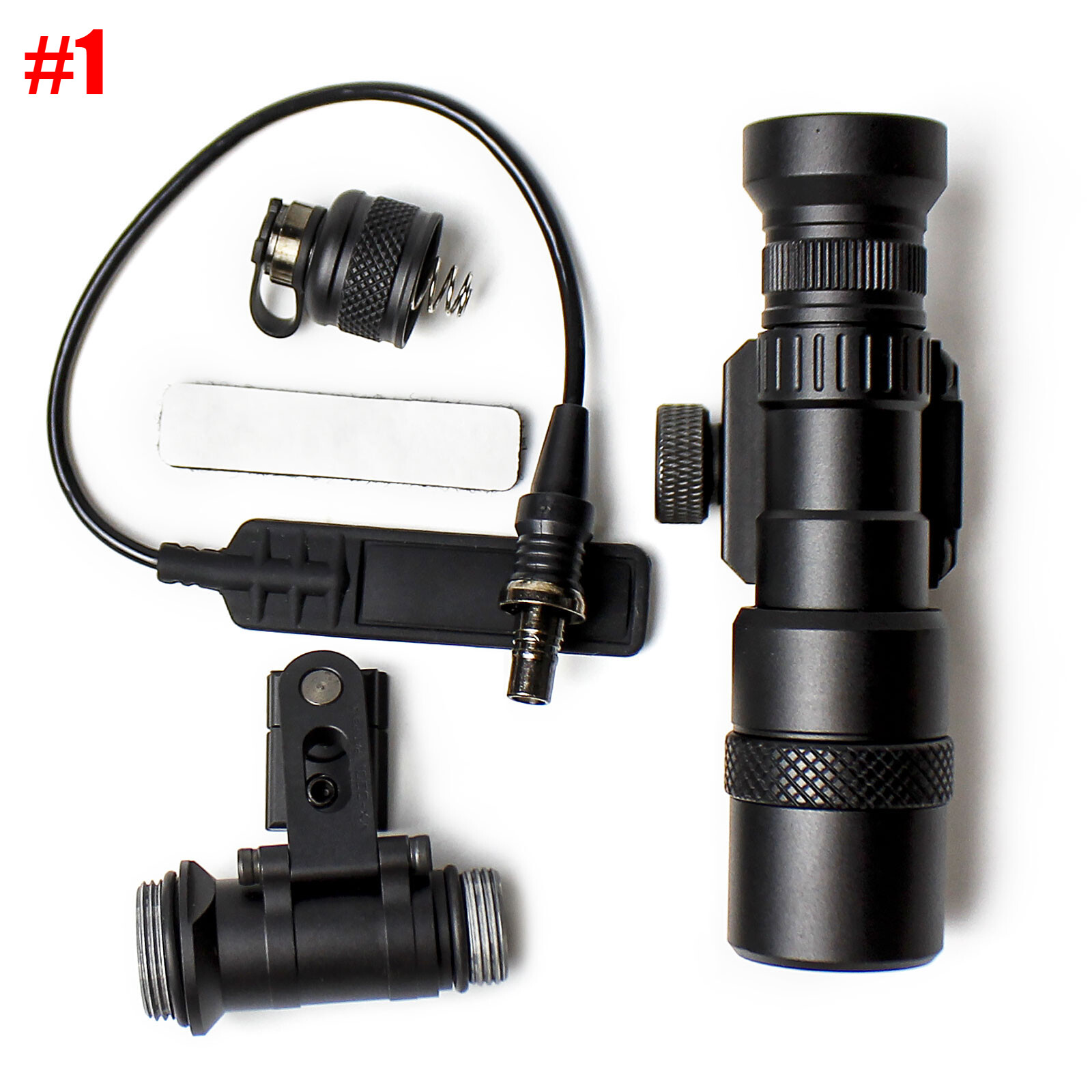 Ultra Bright LED Pistol Weapon Flashlight / SS M-ax Mount - Battery Supply Light