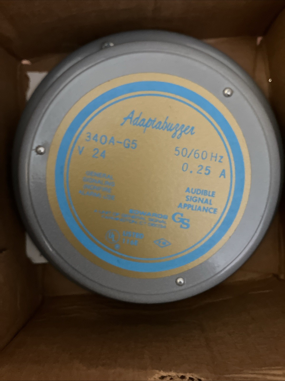 Adaptabuzzer 340A-G5 Audible Signal Appliance Open Box See Pictures
