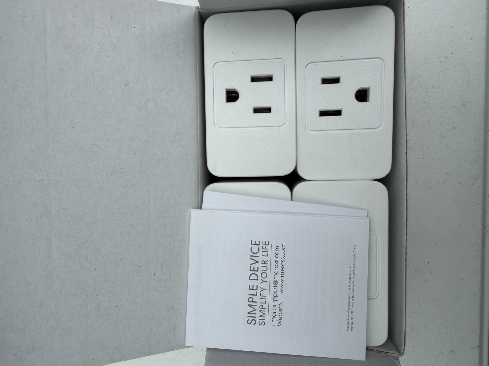 meross MSS110 Smart Wi-Fi Mini Plug 4-Pack HomeKit Alexa Google SmartThings