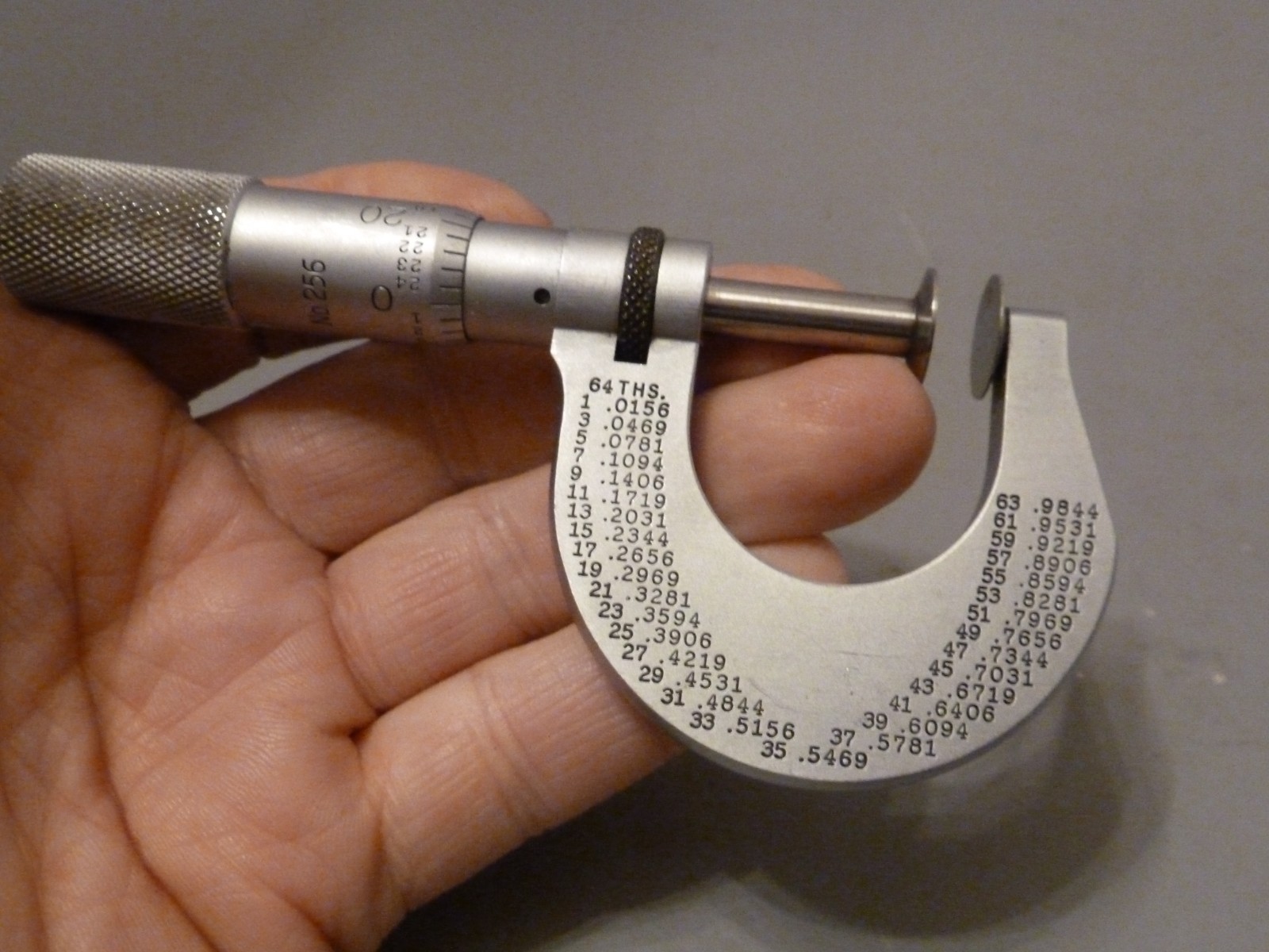 STARRETT 0-1 FLANGE MICROMETER #256 NO BOX