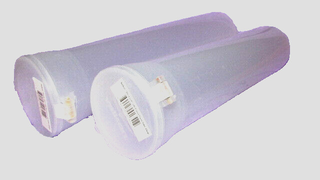 VALKEN 'FLICK LID' 140 PAINT BALL TUBES  12" long clear 2 (N W2 BB)
