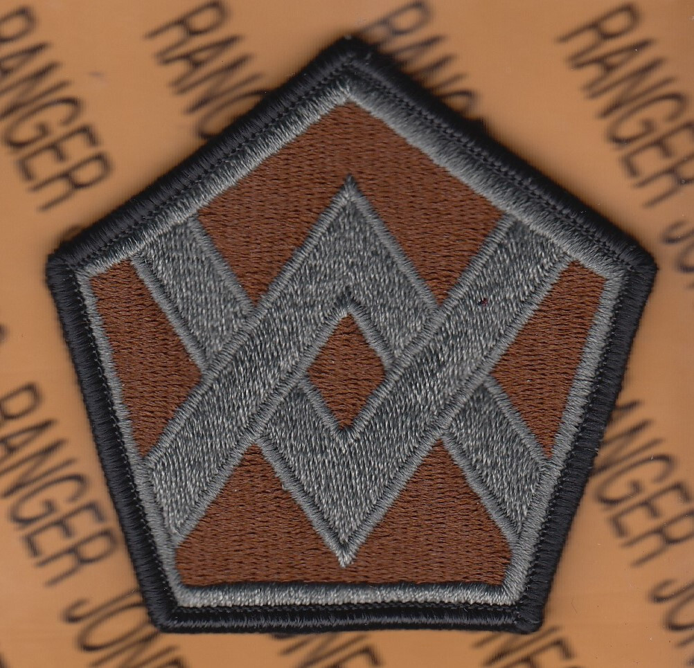 US Army 55th Sustainment Brigade ~3" ACU w/ HOOK uniform patch m/e