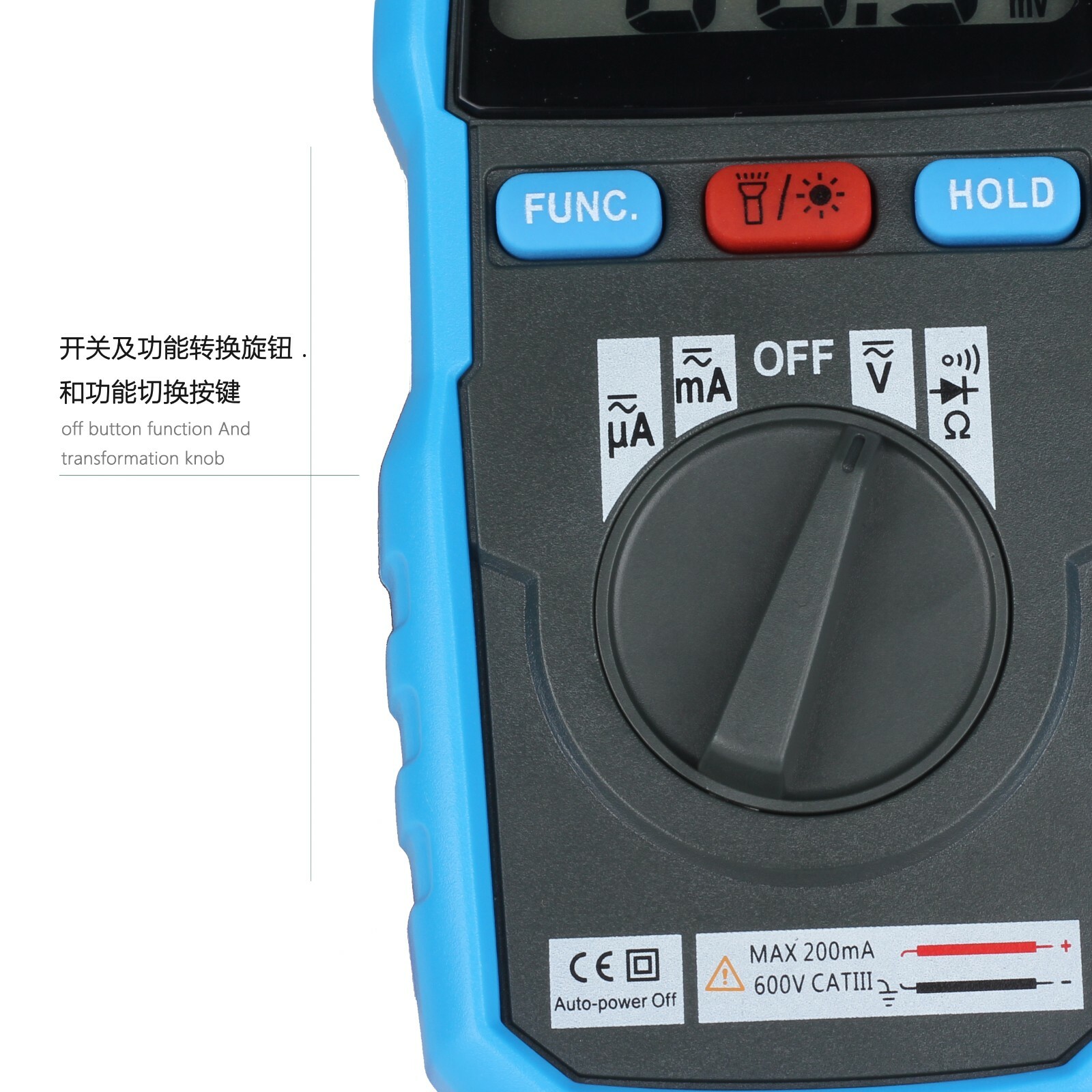 BSIDE ADM04 Mini Digital Auto Range Non-Contact Multimeter Voltage Current USA