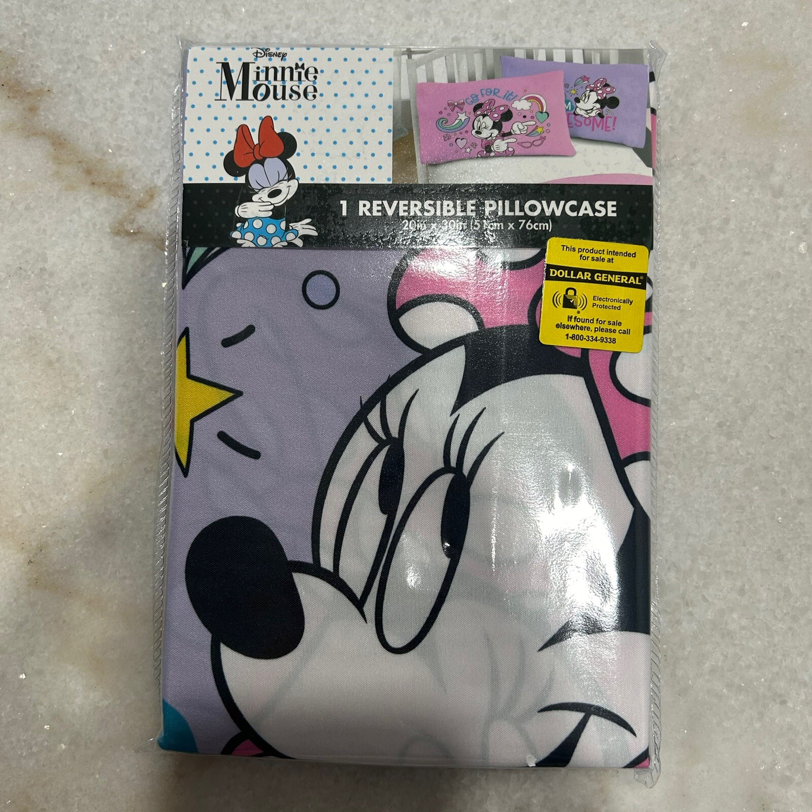 Minnie Mouse Reversible Pillowcase Bed Disney Kids Girls New H12