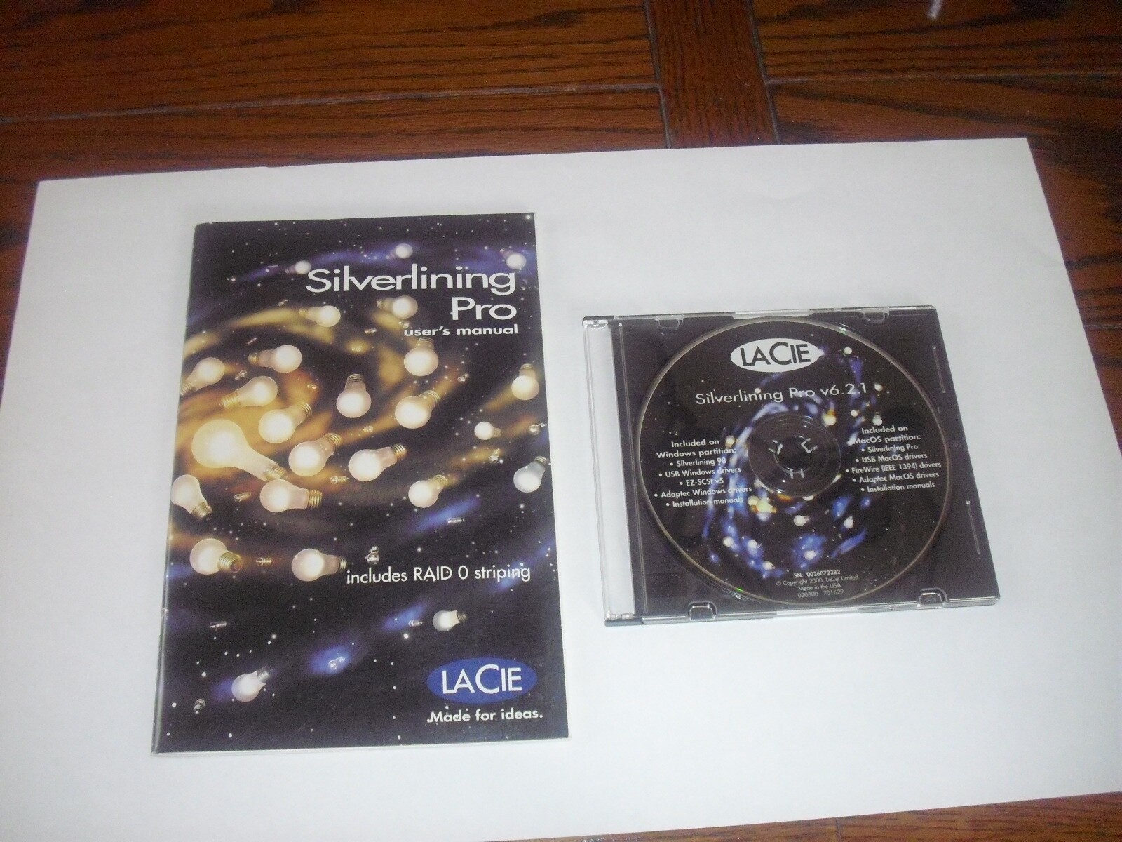 Lacie Silverlining Pro v 6.2.1 for Windows (98, 2000) & Mac OS (7.x, 8.x)