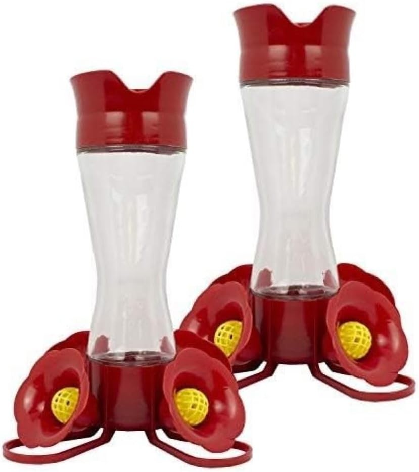Perky-Pet 203CPBN-2 Glass Hummingbird Feeders for Outdoors with Clear