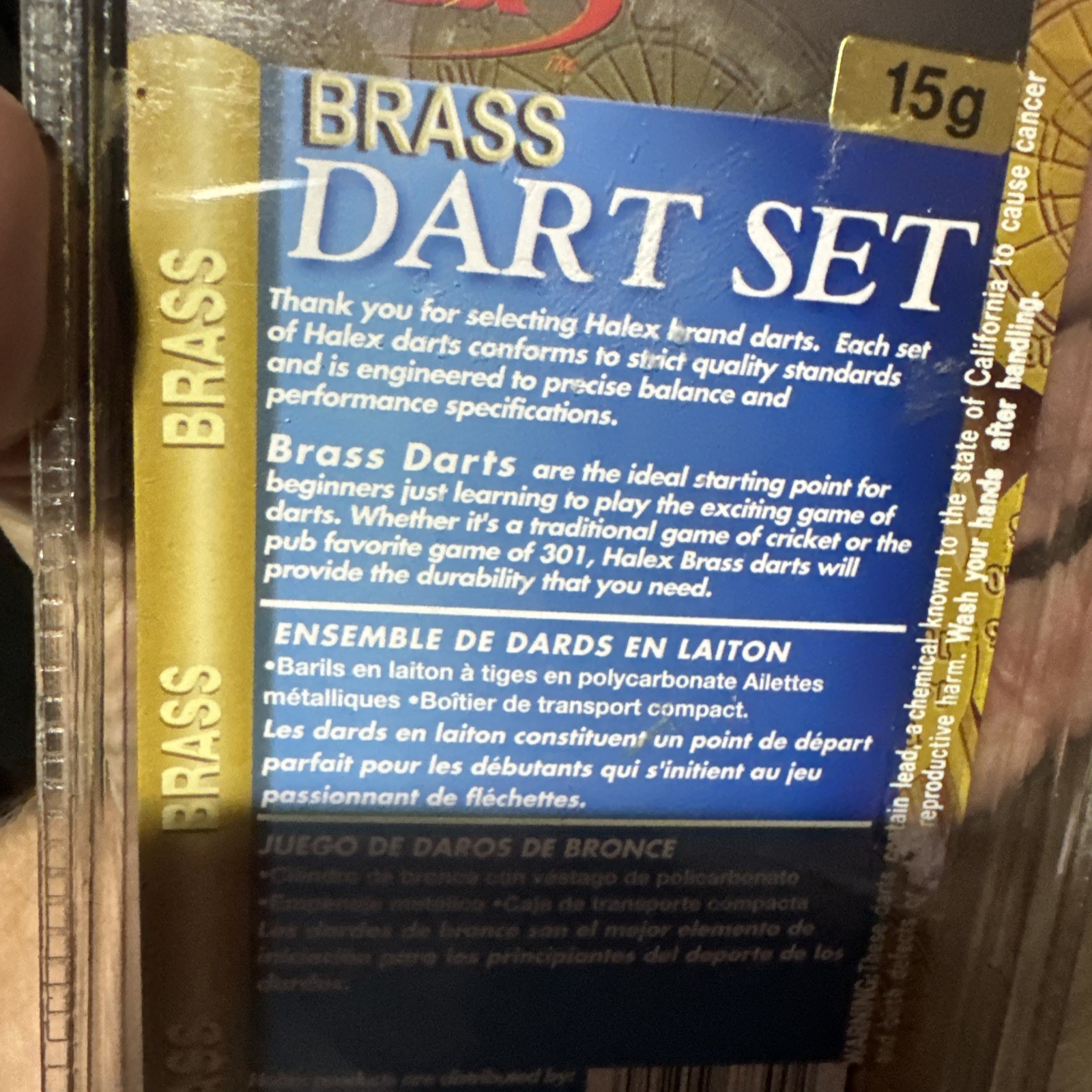 Halex Brass 15 Grams Brass Soft Tip Darts w/ Carrying Case