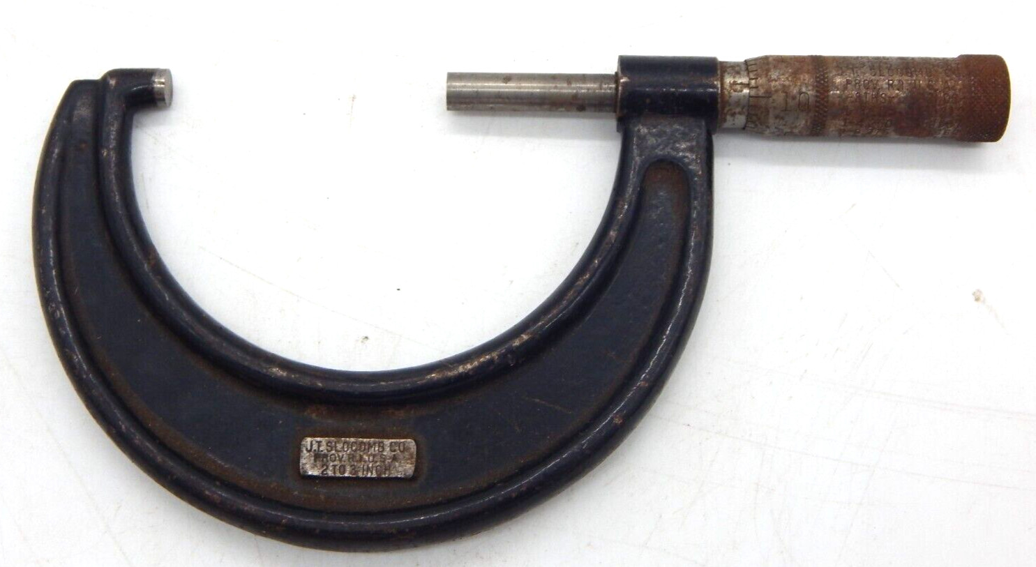 Vintage J T Slocomb Outside Micrometer 2 in - 3 in Made In USA