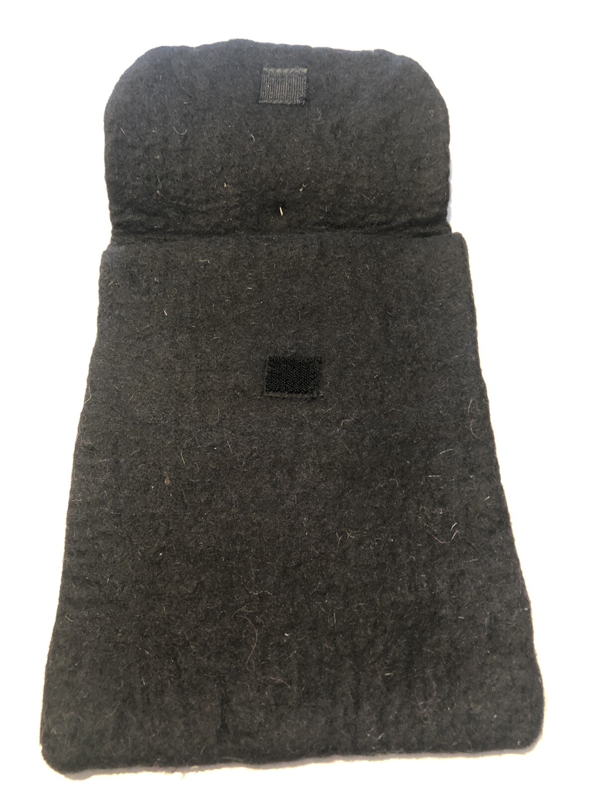 Black Felted Wool 8x10 Tablet Sleeve 100% Wool