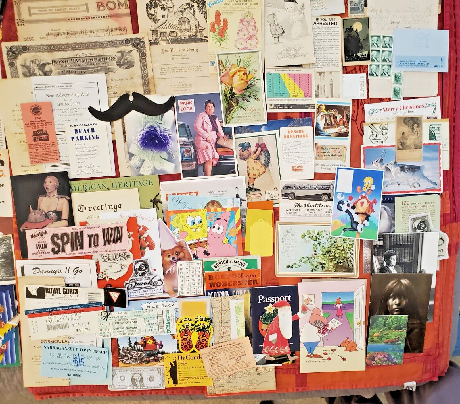 100+ LOT of PAPER ITEMS-ART, CRAFTS, SCRAPBOOKING, COLLAGE, ANTIQUE, VINTAGE