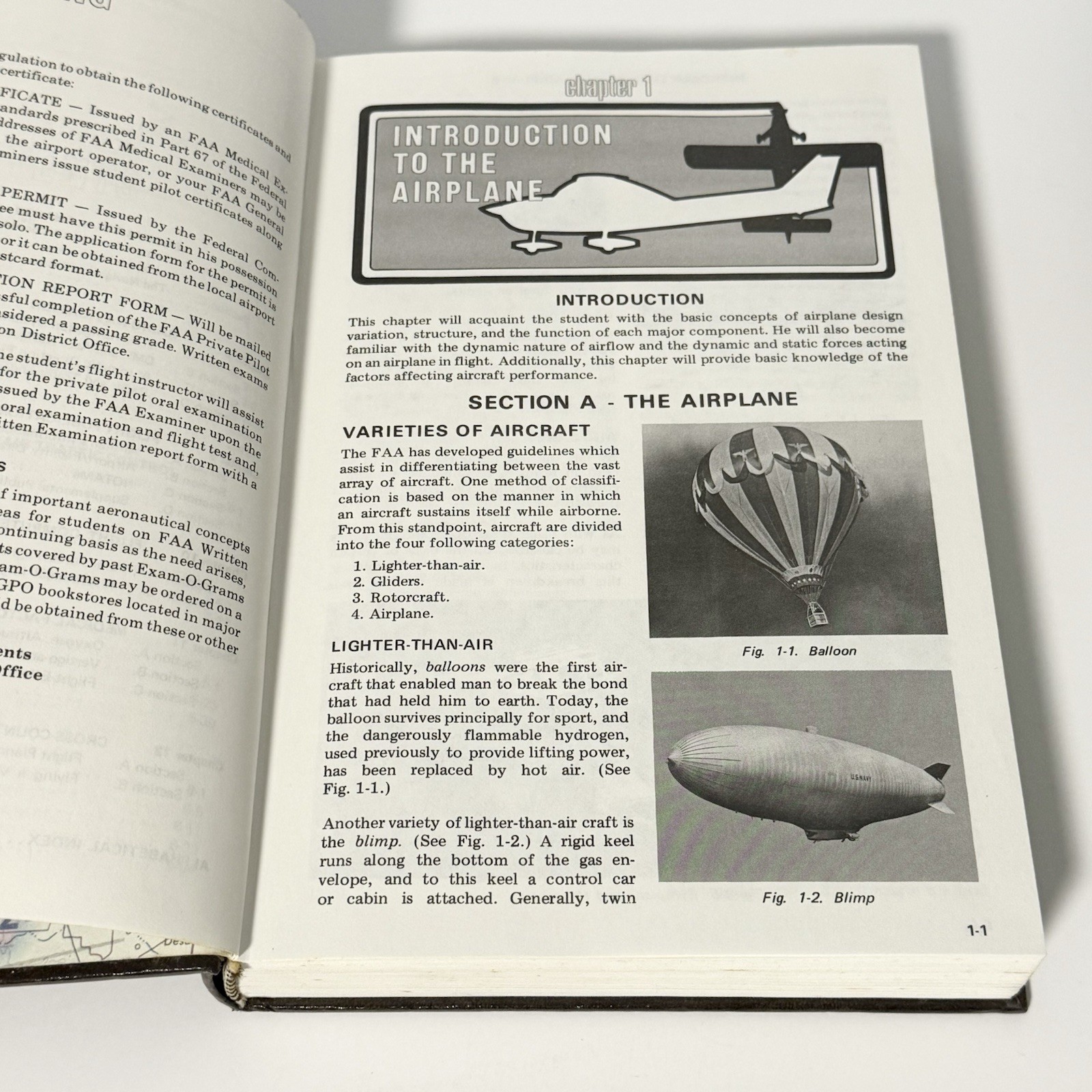 1984 Private Pilot Manual Hardcover Textbook Jeppesen Sanderson FAR Part 141 FAA