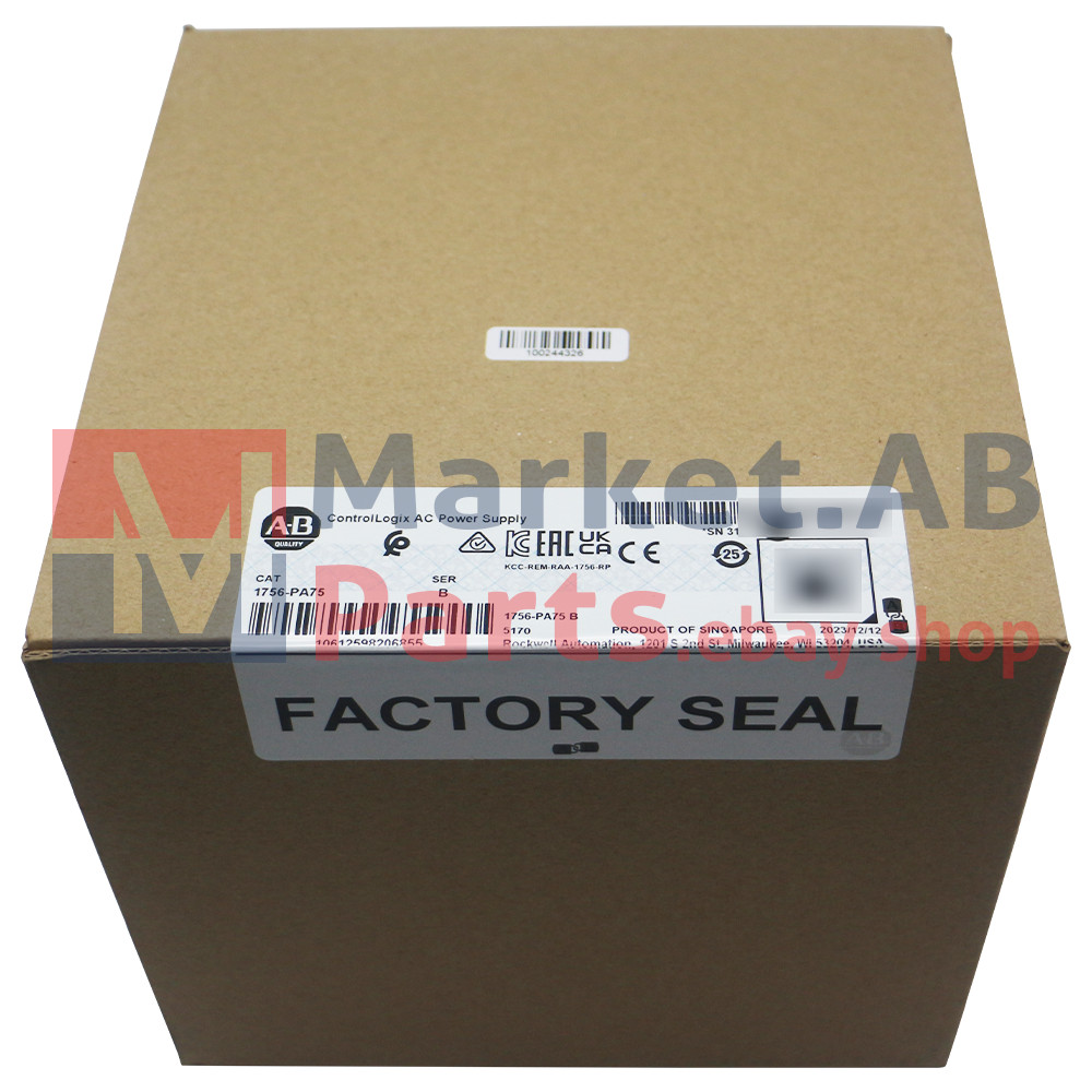 New Sealed Allen-Bradley 1756-PA75 ControlLogix AC Power Supply