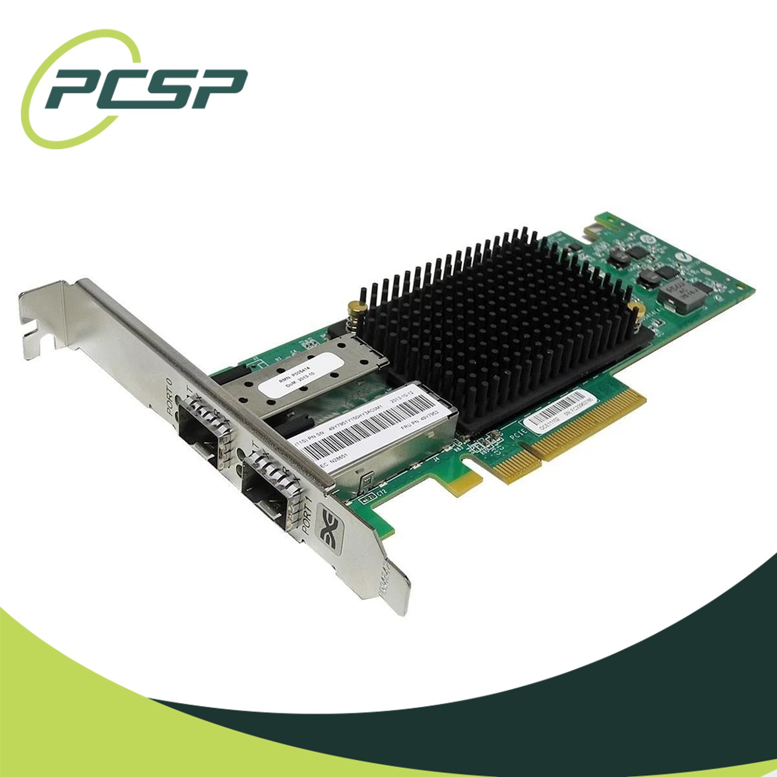 Emulex OCE11102 Dual-Port 10Gb FC SFP+ Network Adapter 74Y3458