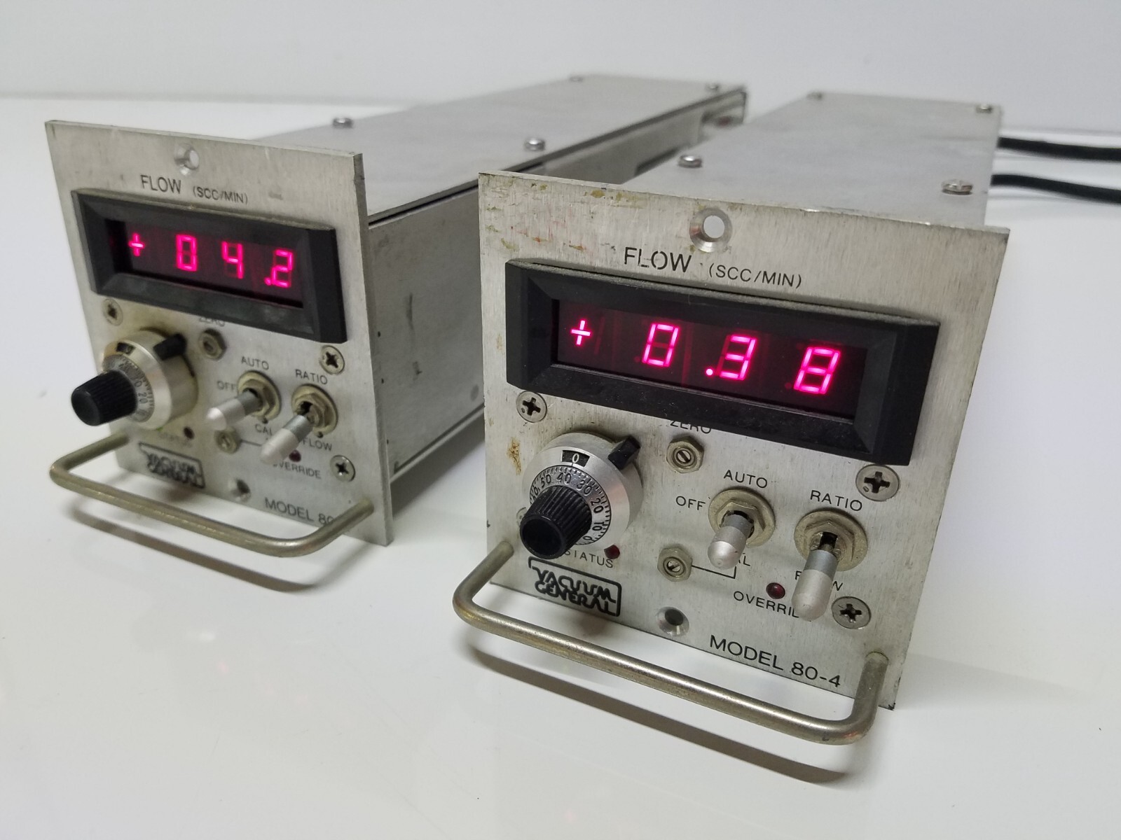 Lot of 2x General Vacuum 80-4 Flow Controllers