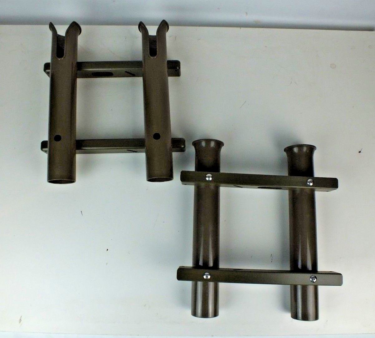 NEW SET OF TWO (2) FENTRESS MARINE SUPER ROD HOLDER GREEN 2-ROD MOUNT