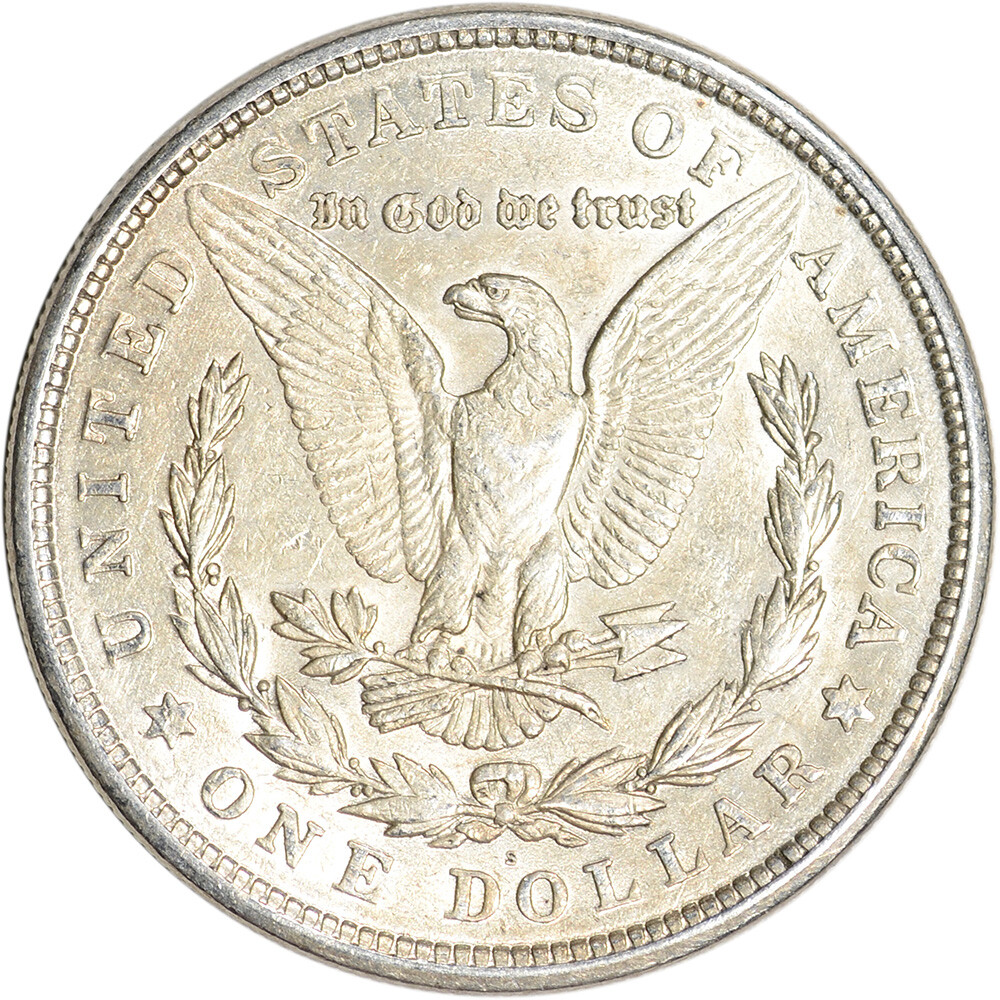 1921 S Morgan Silver Dollar Coin $1 - AU
