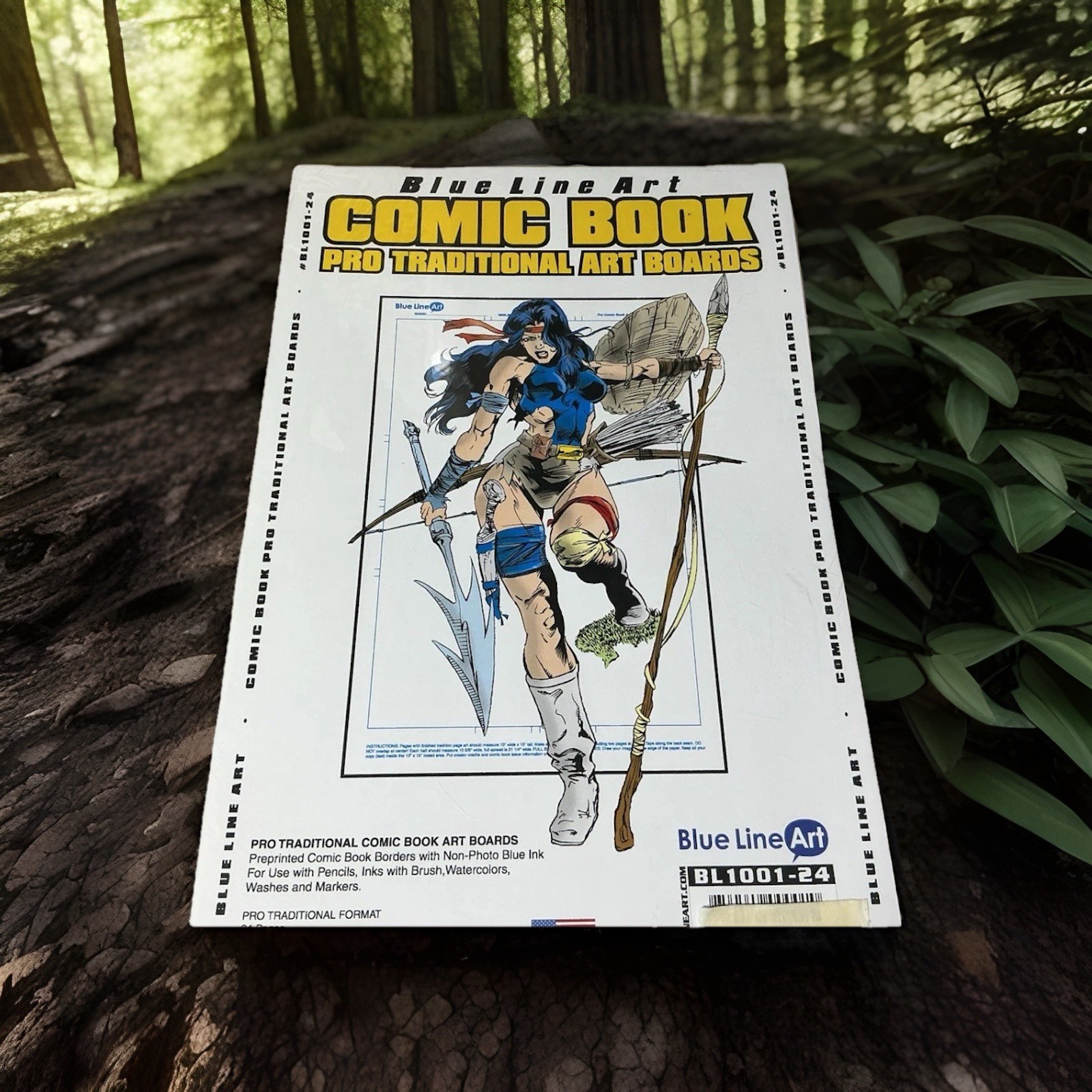 Blue Line Comic Book Pro Traditional Art Boards BL 1001-24, 24 Pages, 3 ply