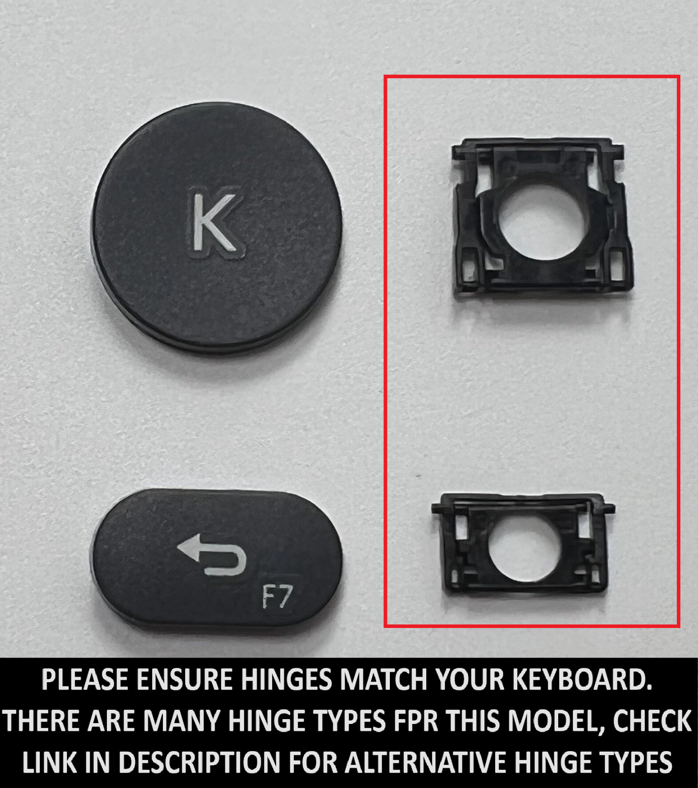 Logitech K380 WIRELESS KEYBOARD SINGLE REPLACEMENT KEYCAPS KEYS (Y-R0056)