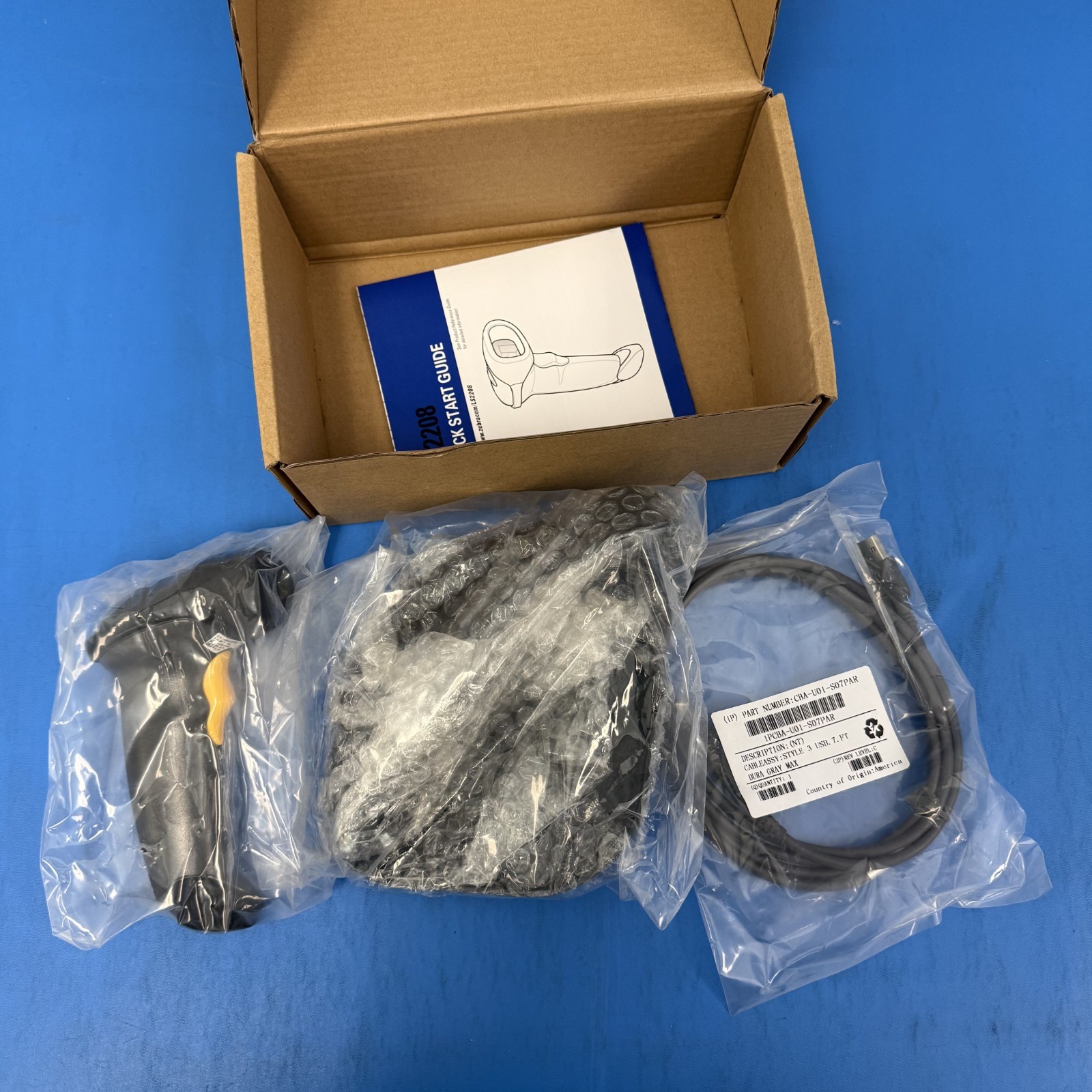 New Symbol LS2208 Series Corded Handheld Standard Range Laser Scanner Kit