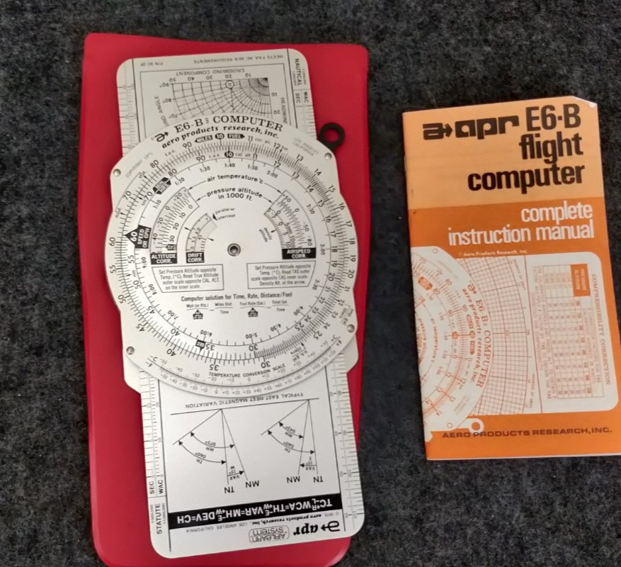 APR E6-B Flight Computer Complete Instruction Manual Aero Products + Case - EXC