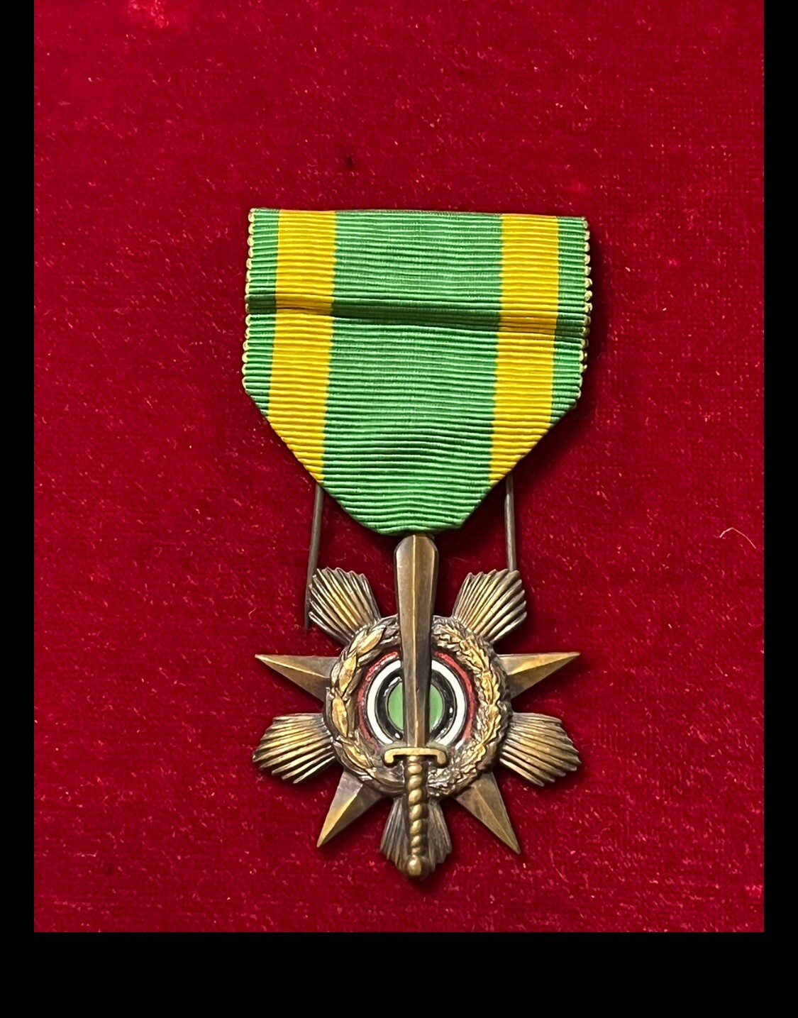 Original Middle East Order of the Wounded Full Sized Metal (French mfg)