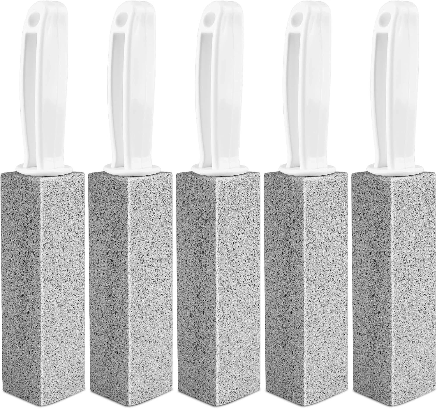 5 Pack Pumice Stone Toilet Cleaner w Handle Hard Water Ring Rust Remover