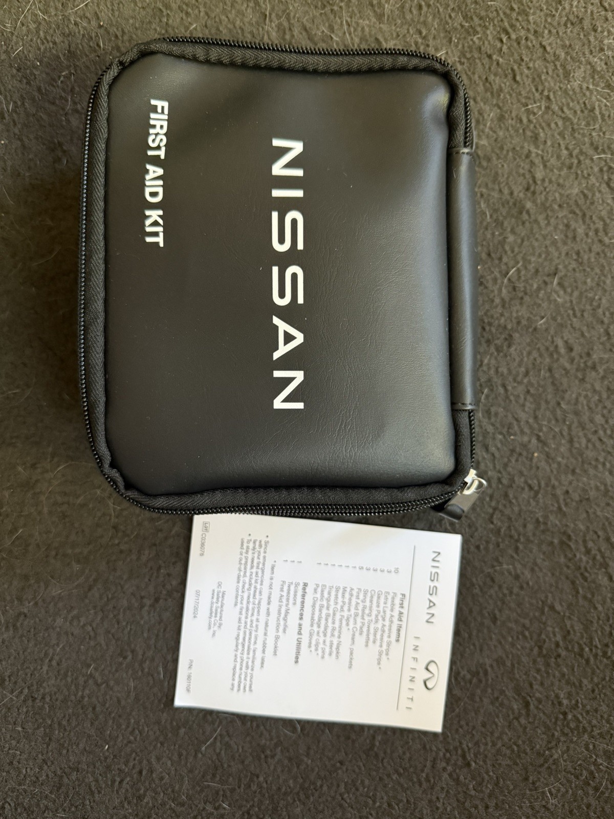 NISSAN / INFINITI FIRST AID KIT FOR YOUR VEHICLE-OEM FACTORY SEALED
