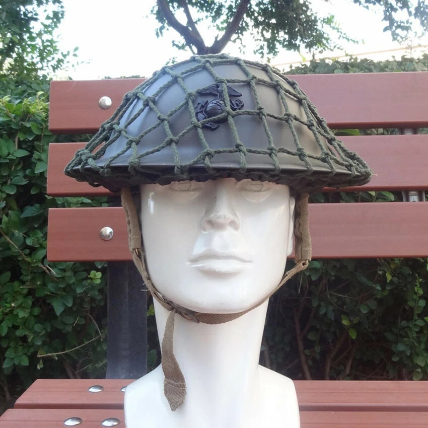 US USMC Helmet WW1 M1917 Steel Helmet With Marine Corps USMC Eagle Badge & Cover