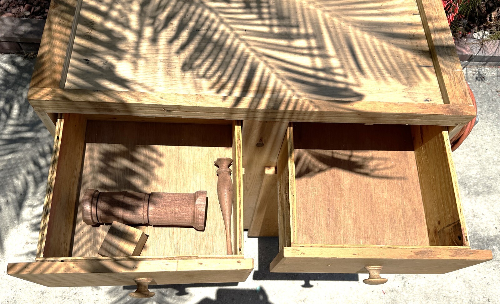 WORK BENCH SUITABLE FOR A SMALL LATHE OR A SEWING MACHINE WITH TOOL HOLDER
